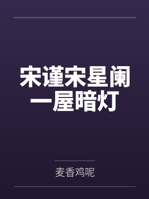 宋谨宋星阑一屋暗灯