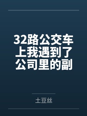 32路公交车上我遇到了公司里的副总裁 32路公交车上我遇到了公司里的副总裁