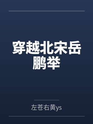 穿越北宋岳鹏举