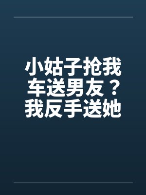 小姑子抢我车送男友？我反手送她进监狱！