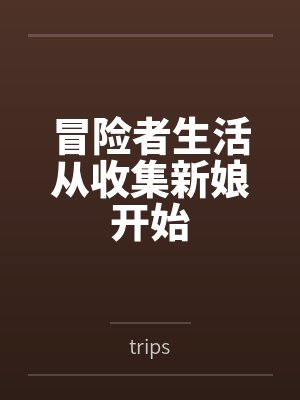 冒险者生活从收集新娘开始 冒险者生活从收集新娘开始