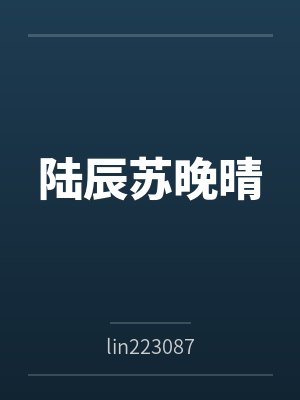 陆辰苏晚晴