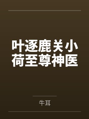 叶逐鹿关小荷至尊神医
