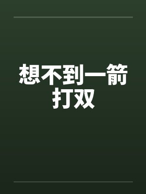 想不到一箭打双 想不到一箭打双