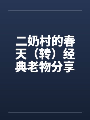 二奶村的春天(转)经典老物分享 二奶村的春天(转)经典老物分享