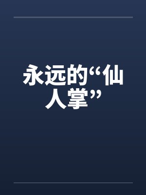 永远的“仙人掌” 永远的“仙人掌”