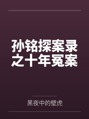 孙铭探案录之十年冤案by黑夜中的壁虎