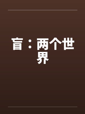 盲:两个世界 盲:两个世界