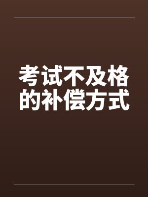 考试不及格的补偿方式 考试不及格的补偿方式