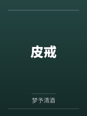 皮戒 皮戒