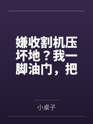 嫌收割机压坏地?我一脚油门,把暴雨留给白眼狼 嫌收割机压坏地?我一脚油门,把暴雨留给白眼狼