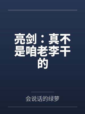 亮剑:真不是咱老李干的 亮剑:真不是咱老李干的