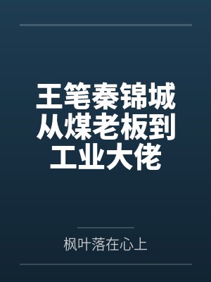 王笔秦锦城从煤老板到工业大佬